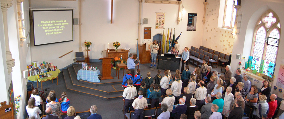 A full church for our Harvest Festival Service